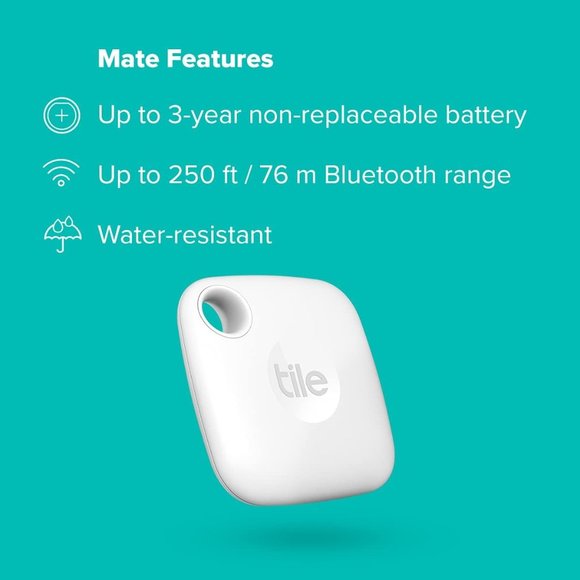 Tile Mate 2021 Universal Bluetooth Tracker Keys Finder & Item Locator- 2 Pack - Picture 3 of 3